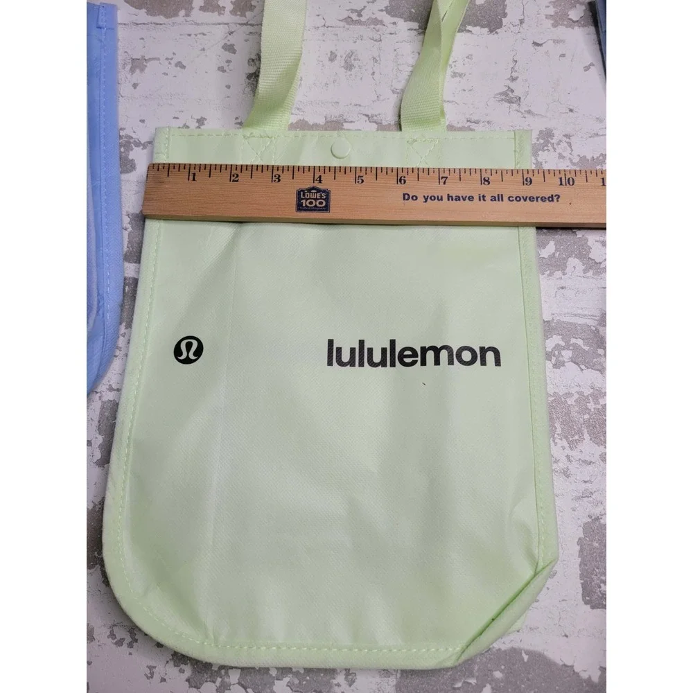 Lululemon Small Reusable Bags Set of 3 Blue Green Blue‎